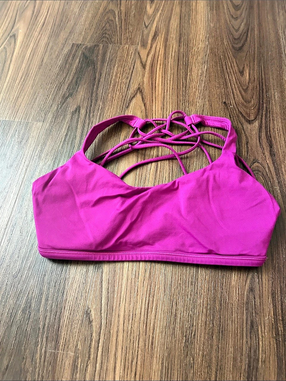 lululemon Free to Be Serene Bra Pink Bikini Top Size